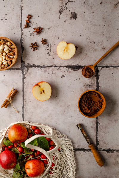 Beige stone backdrop for flatlay and food photography