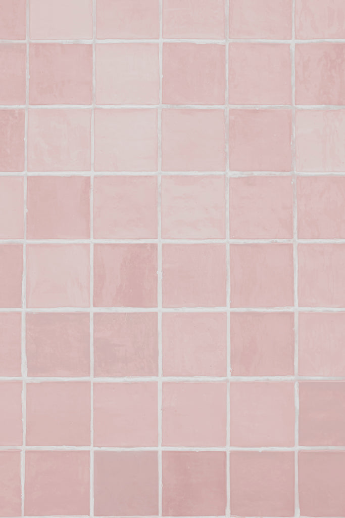 Pink Portuguese Tiles Backdrop