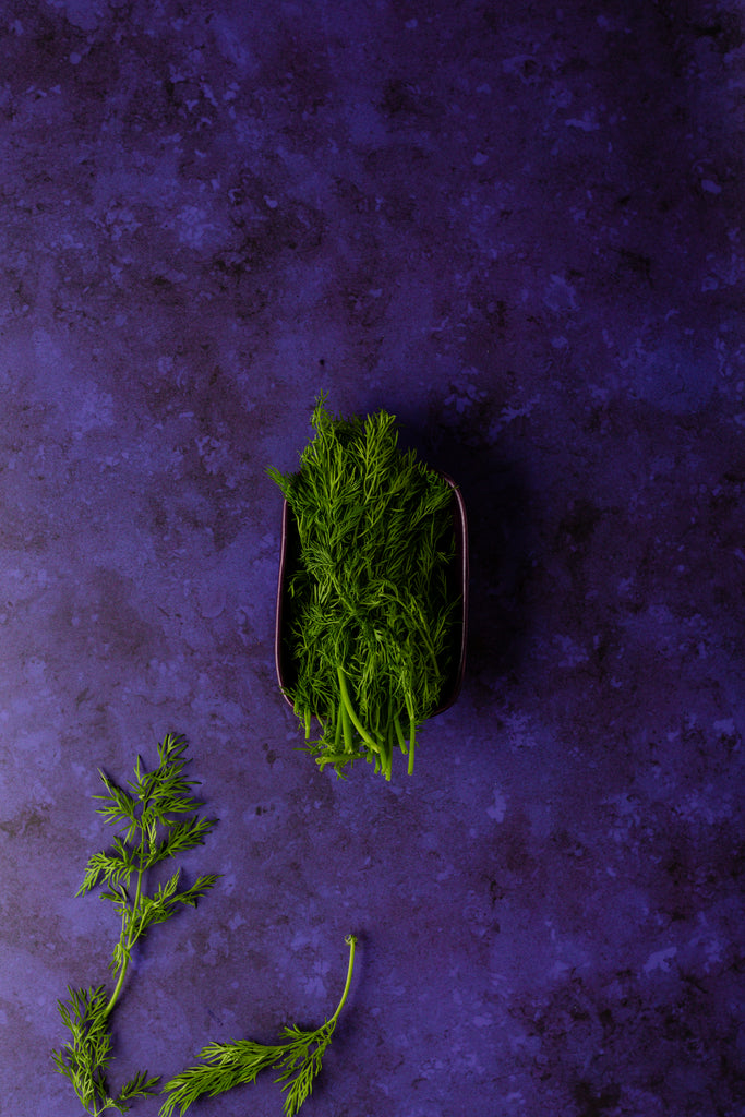 Flatlay Violet Backdrop for food photograophy and styling