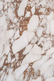 Italian marble printed on vinyl in warm tones and broken white and brown